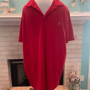 Red Izod polo